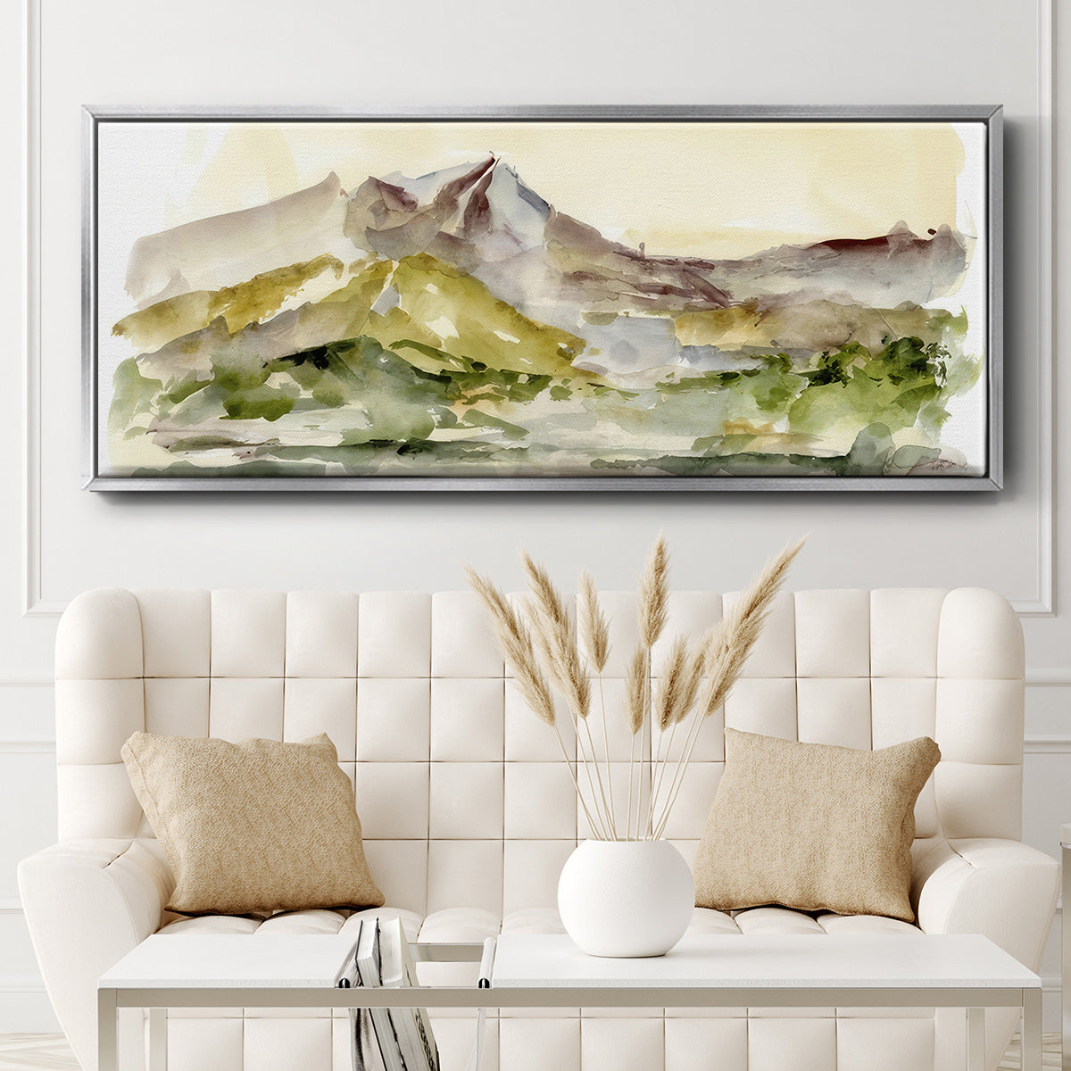 Plum Ridge I - Floater Framed Canvas Print