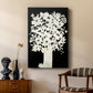 Floral Silhouette - Canvas Art Print