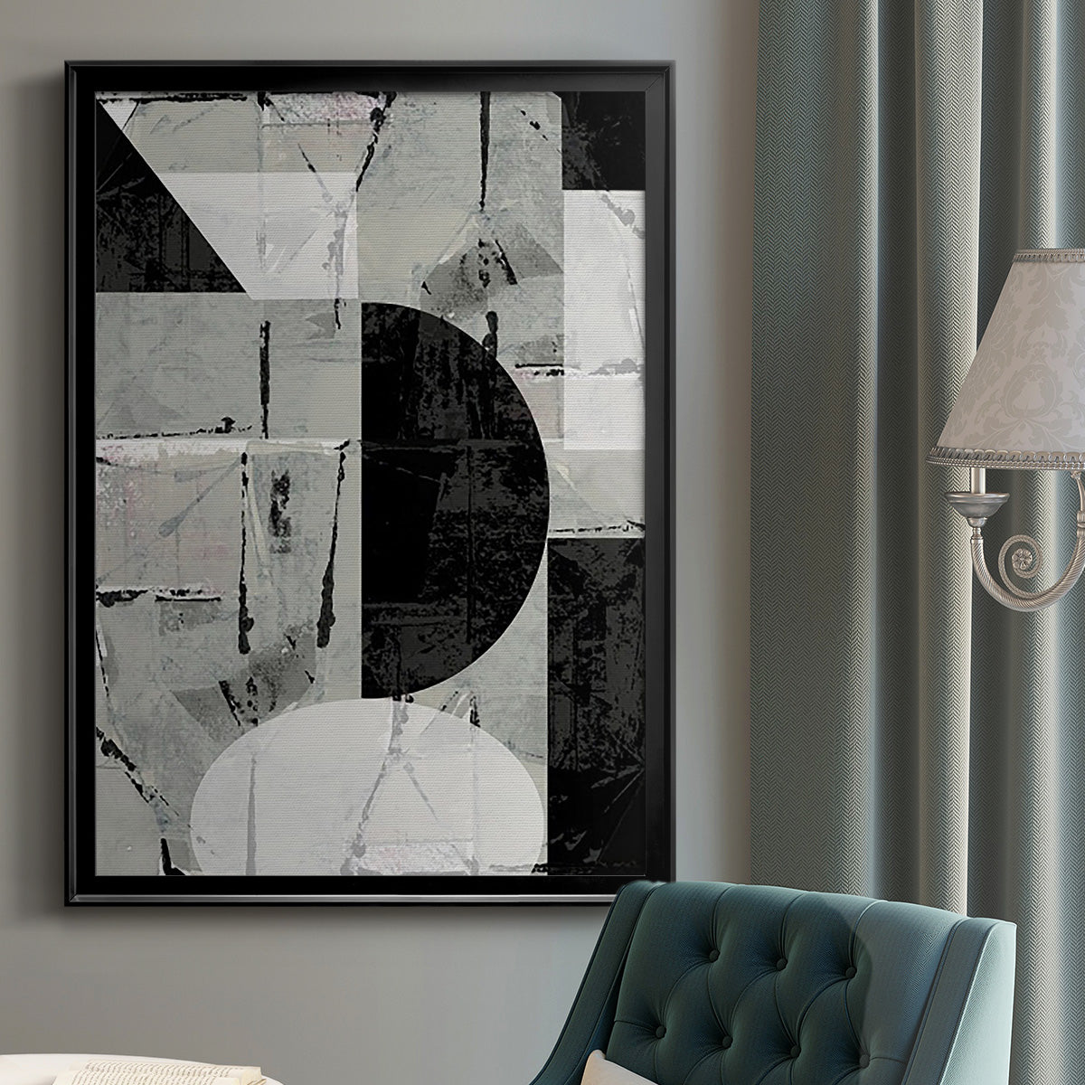 Abstract Neutrality I - Modern Framed Canvas Print