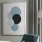 Shapely Blues II - Modern Framed Canvas Print