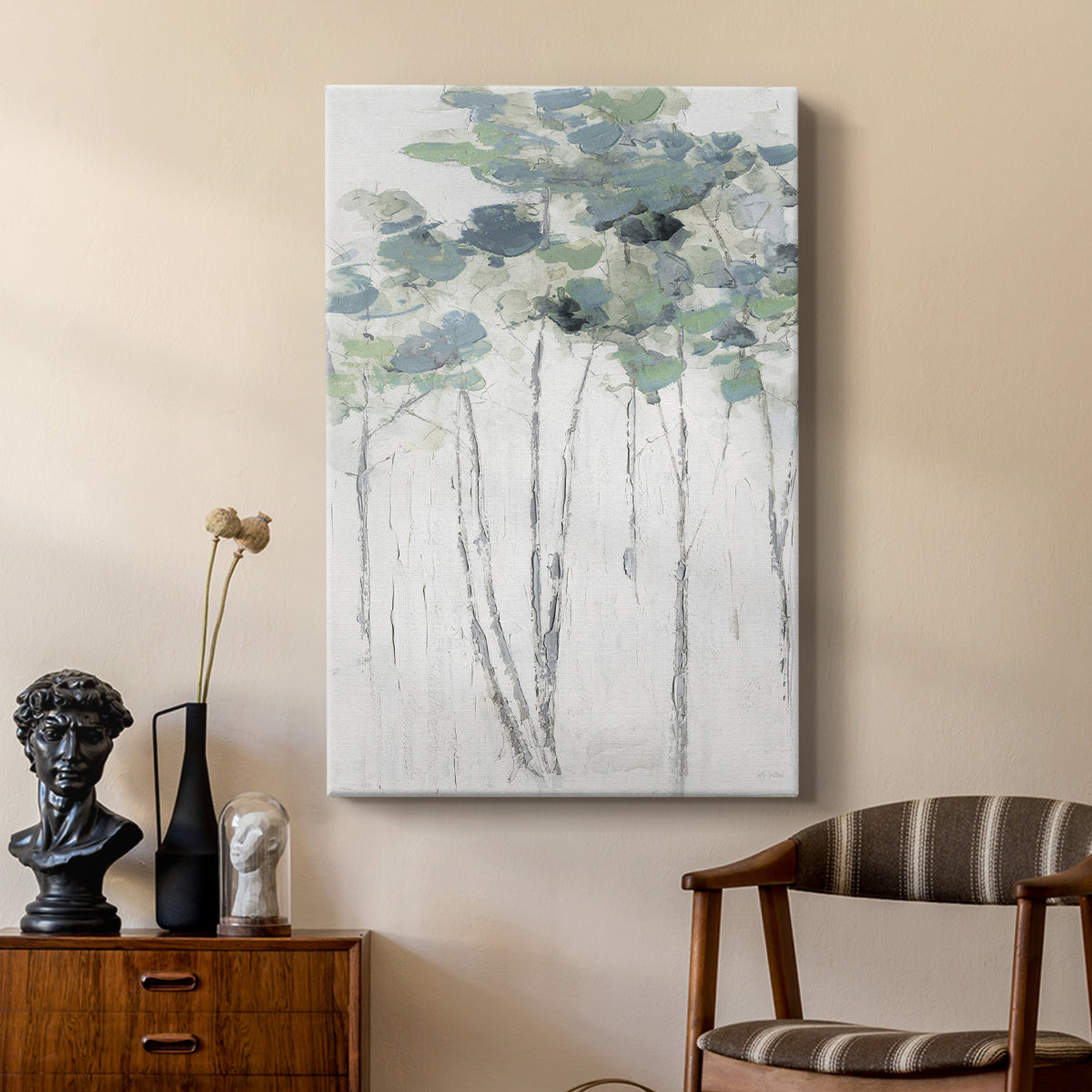 Impasto Tree Line I - Canvas Art Print
