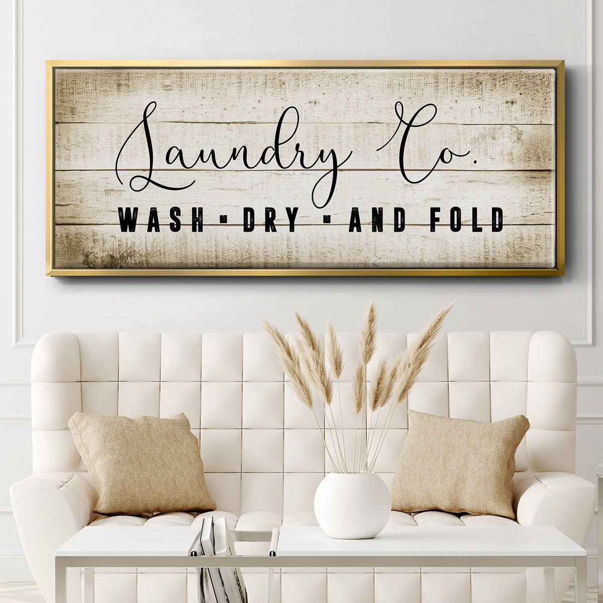Laundry Co. - Floater Framed Canvas Print