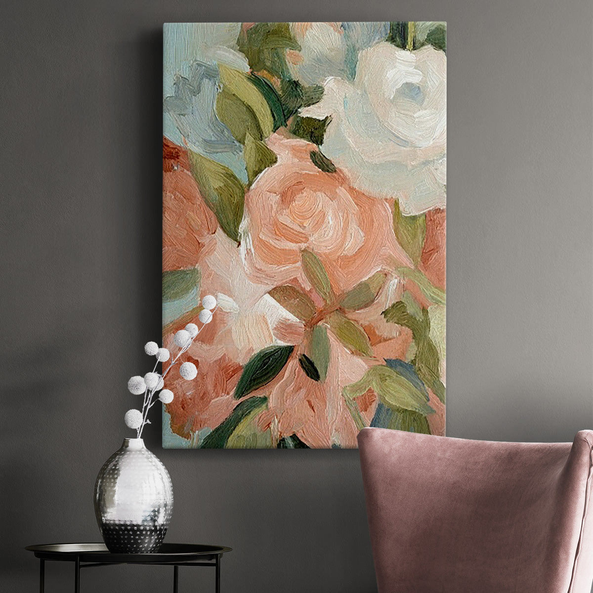 Bouquet Scatter III - Canvas Art Print