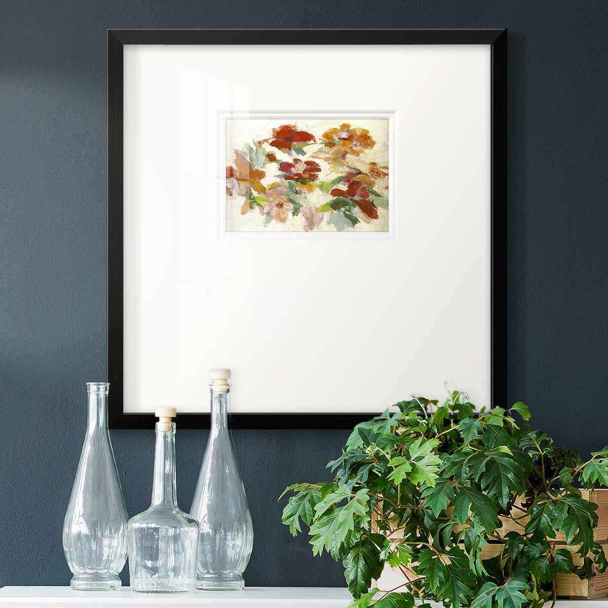 Floral Impressions V1- Premium Framed Print Double Matboard