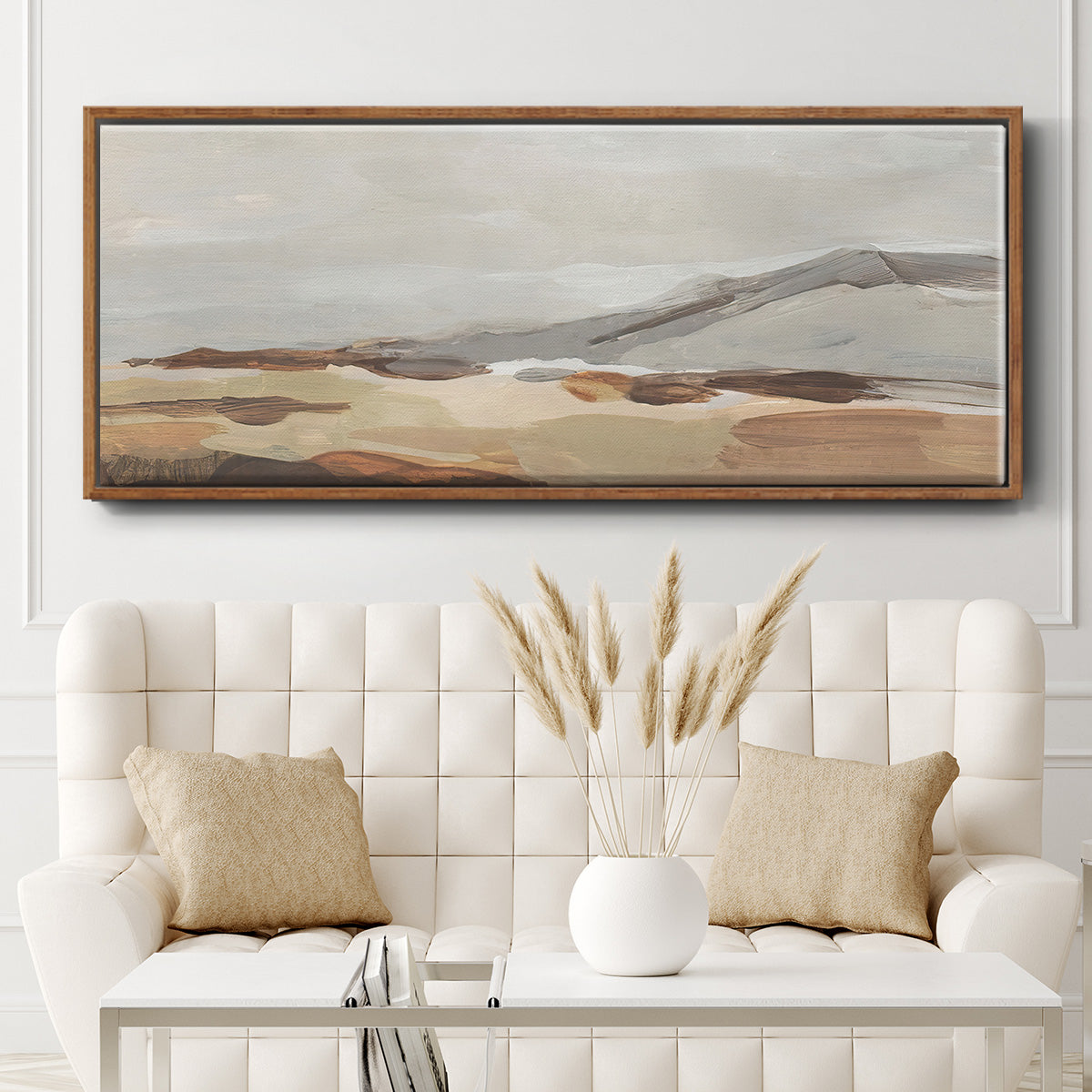 Dusky Mountain I - Floater Framed Canvas Print