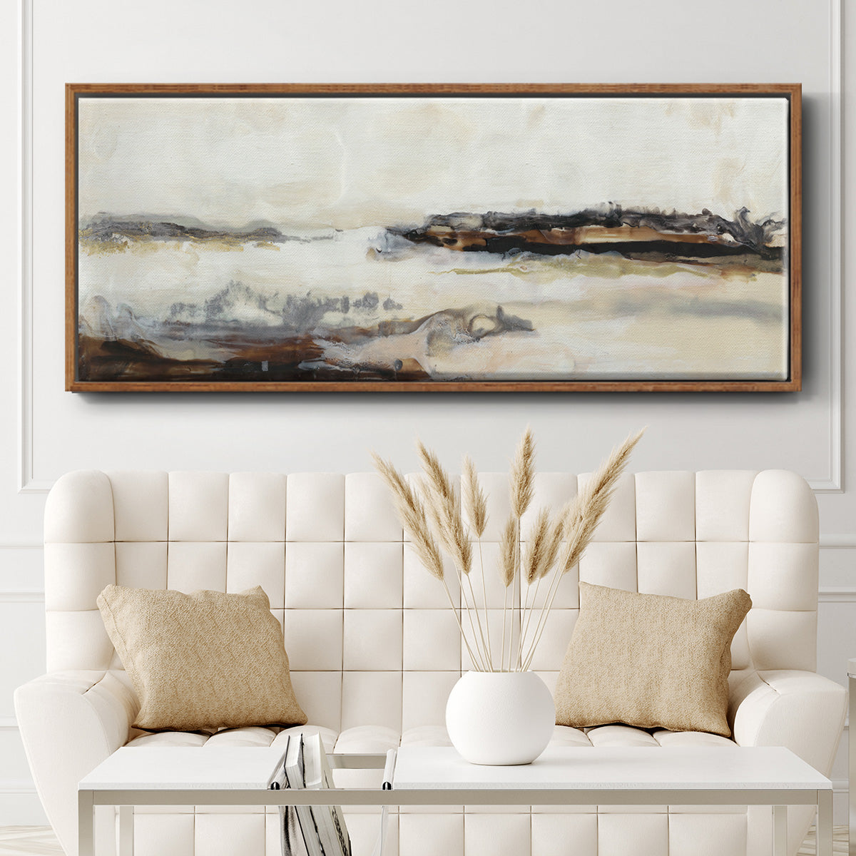Joyful Horizon II - Floater Framed Canvas Print