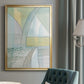 Mint Reflection II - Modern Framed Canvas Print