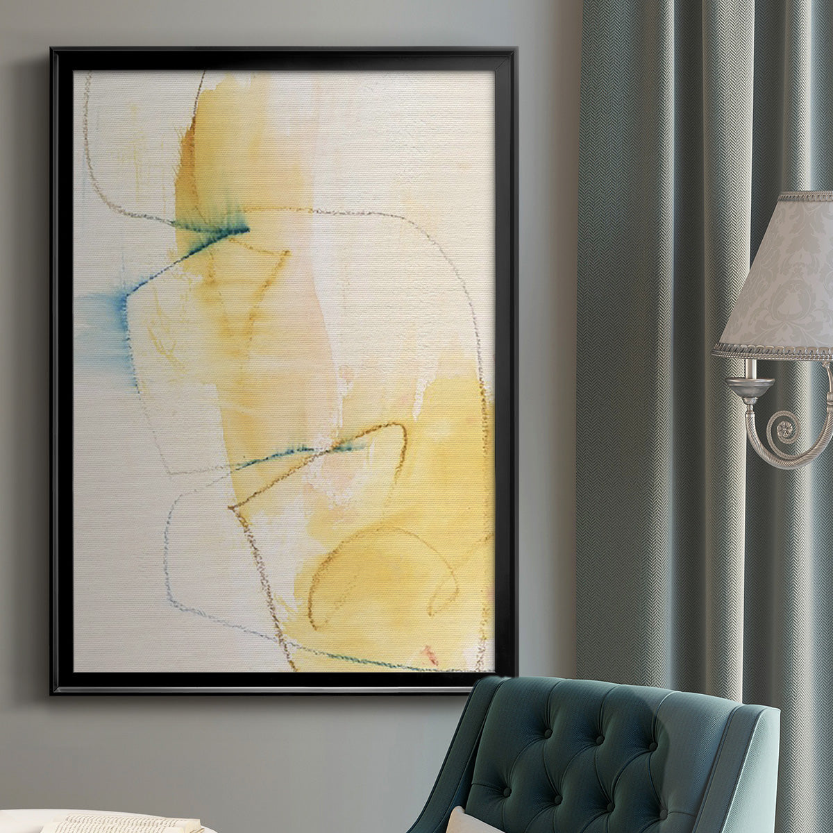 Barxan I - Modern Framed Canvas Print