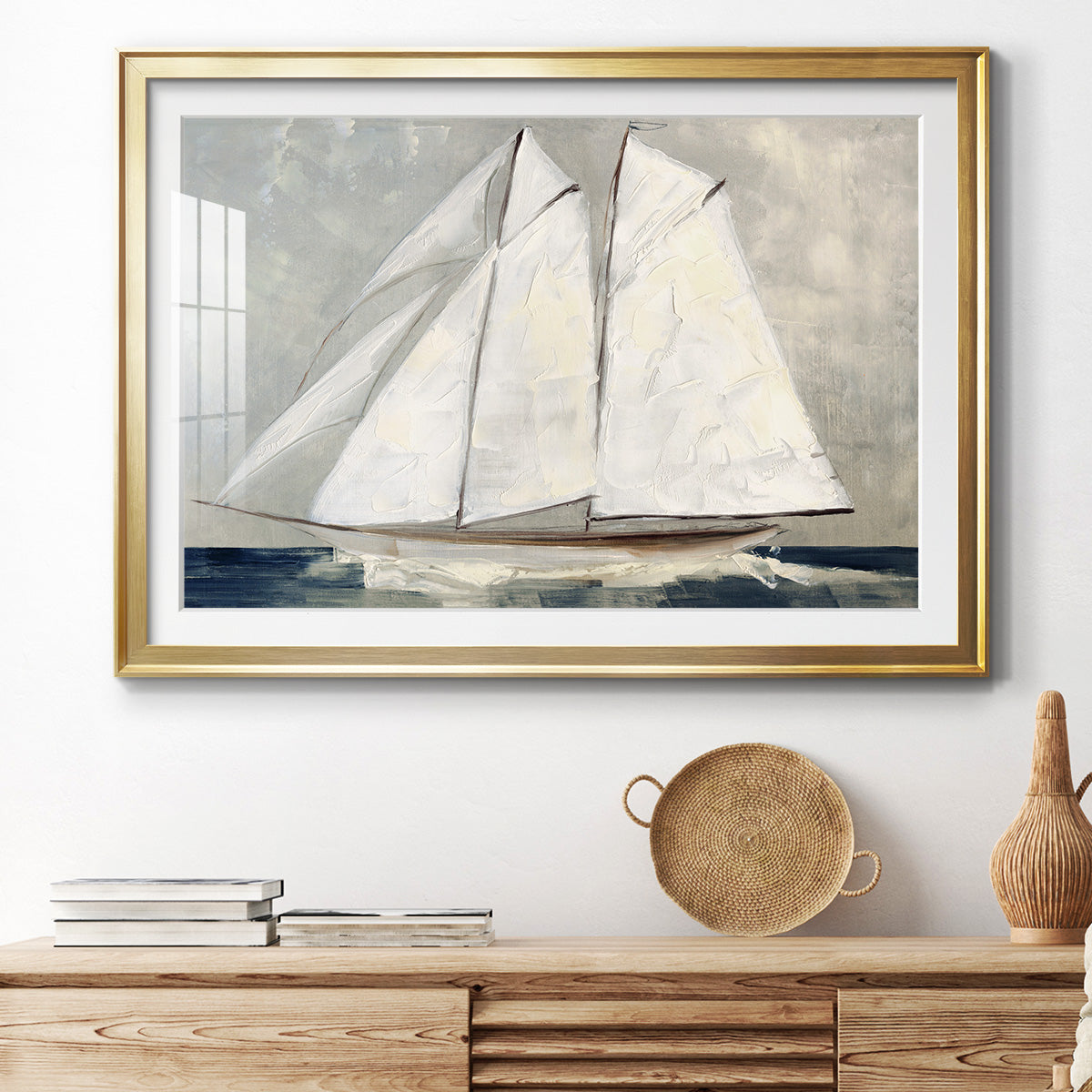 Setting Sail - Modern Framed Art Print