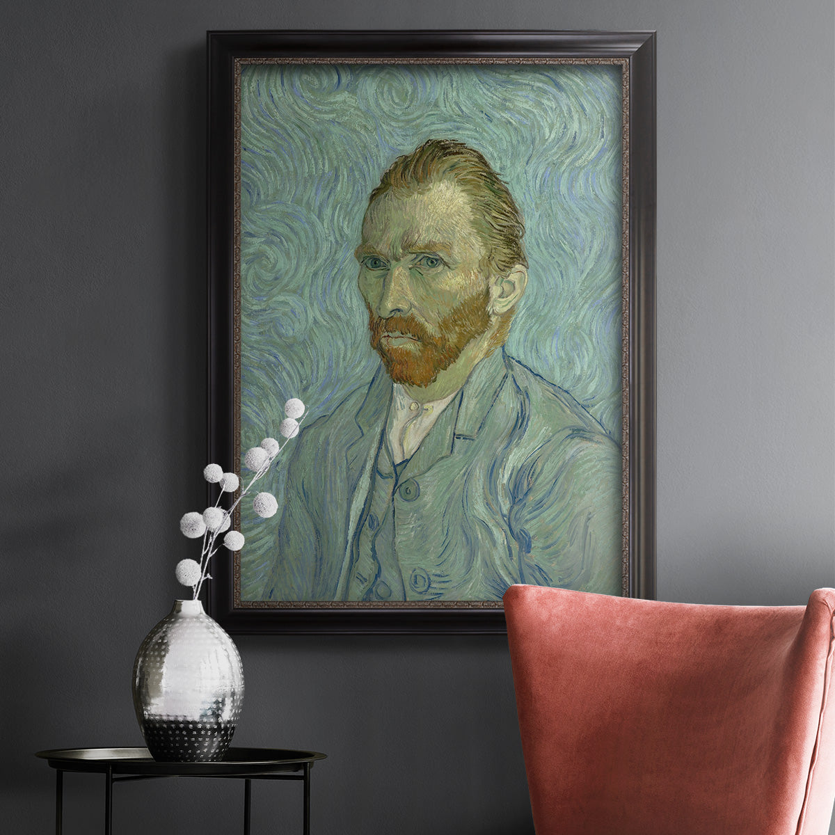 Self-Portrait, 1889 - Ornate Framed Canvas Print