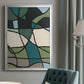Multicolor Stained Glass I - Modern Framed Canvas Print