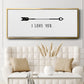 Love Arrow I - Floater Framed Canvas Print