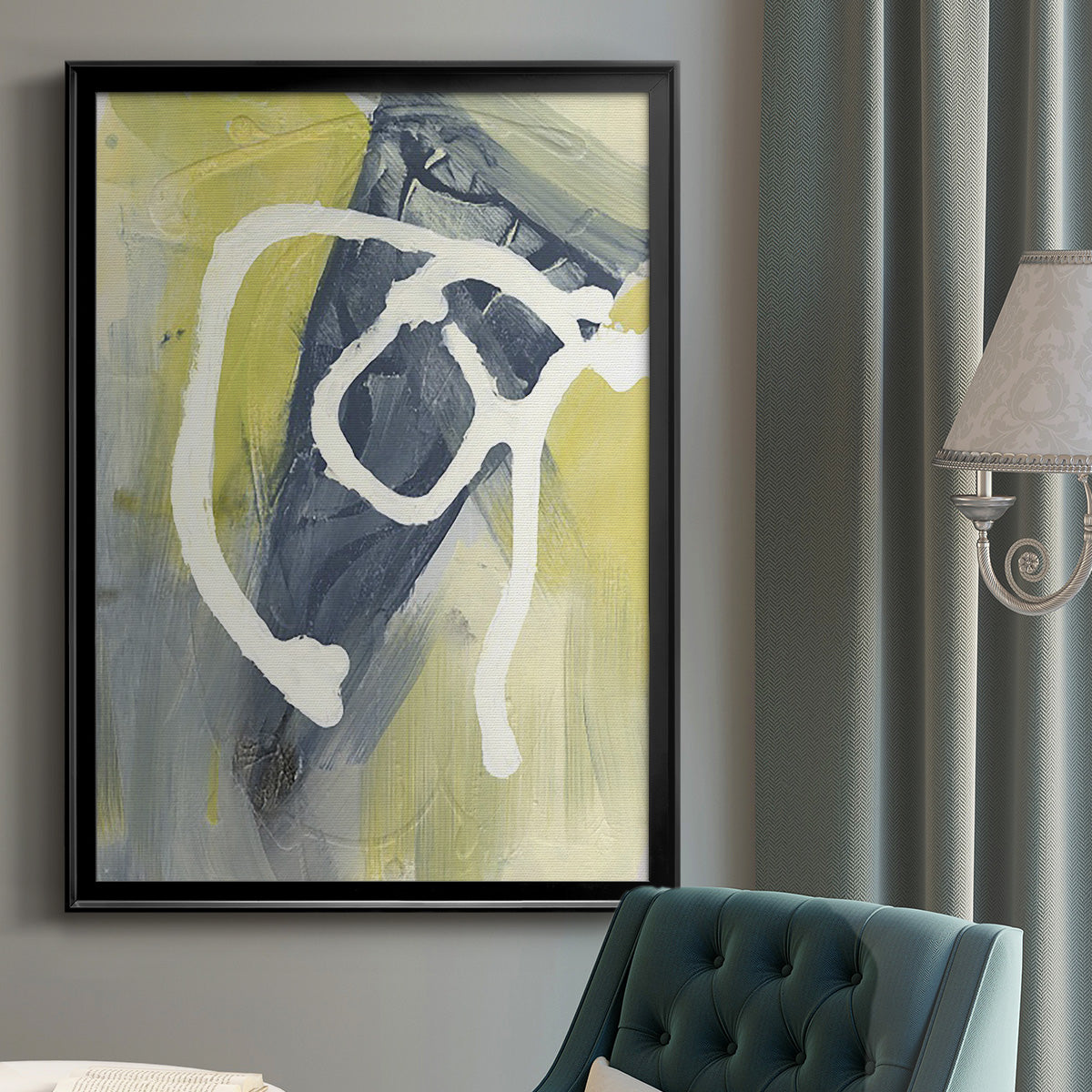 Delightful I - Modern Framed Canvas Print