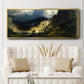 A Storm in the Rocky Mountains - Floater Framed Canvas Print
