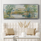 Trees on the Creek I - Floater Framed Canvas Print