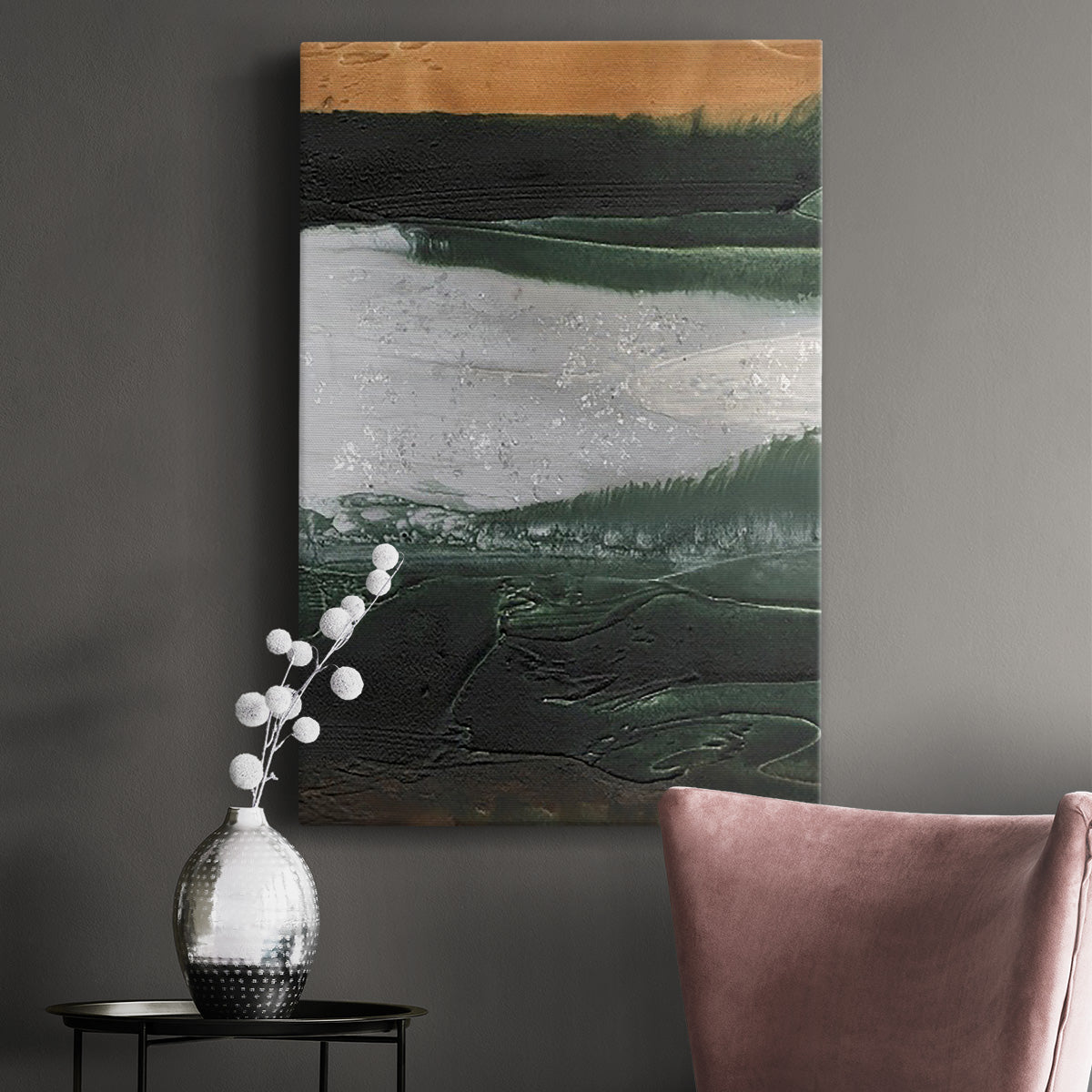 Embellished Coastal Plain II - Canvas Art Print