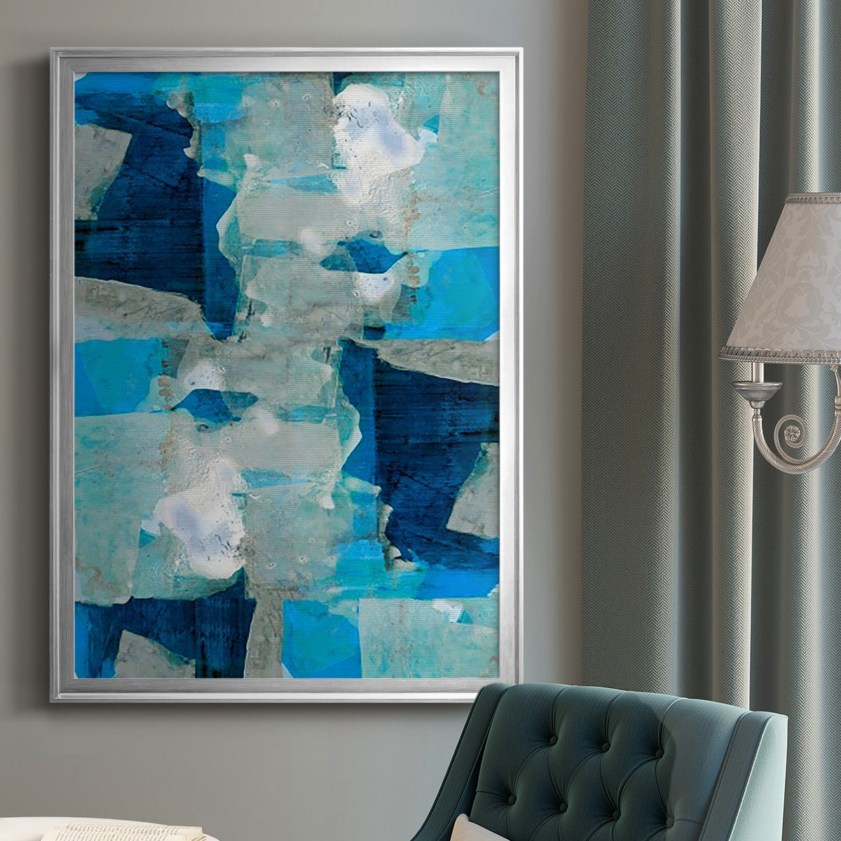 Impasto I - Modern Framed Canvas Print