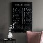 Morse Code Chart Premium Gallery Wrapped Canvas - Ready to Hang