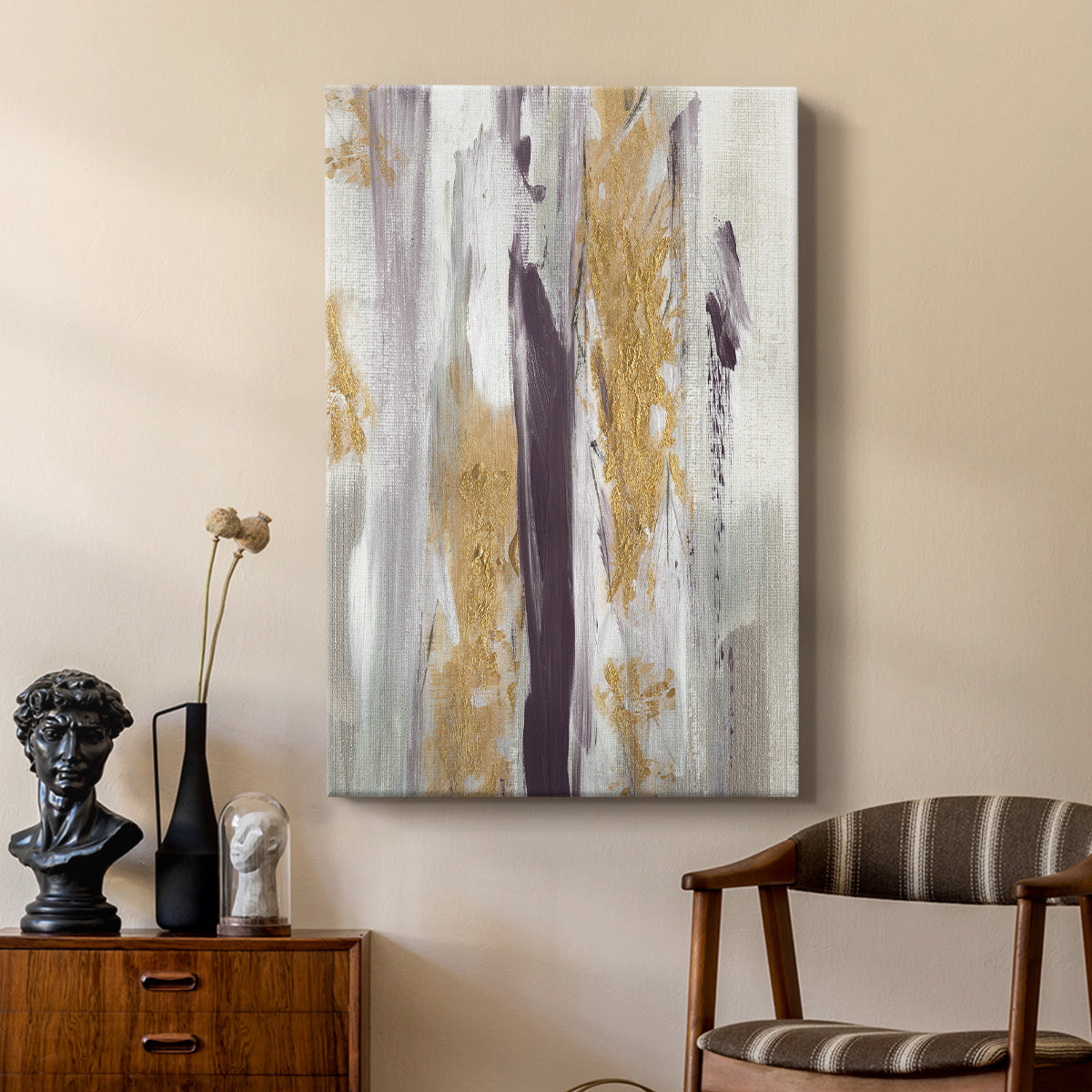 Tumultuous Amethyst II - Canvas Art Print
