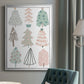 Christmas Tree Sketchbook I - Modern Framed Canvas Print