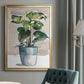 Potted Houseplant II - Modern Framed Canvas Print