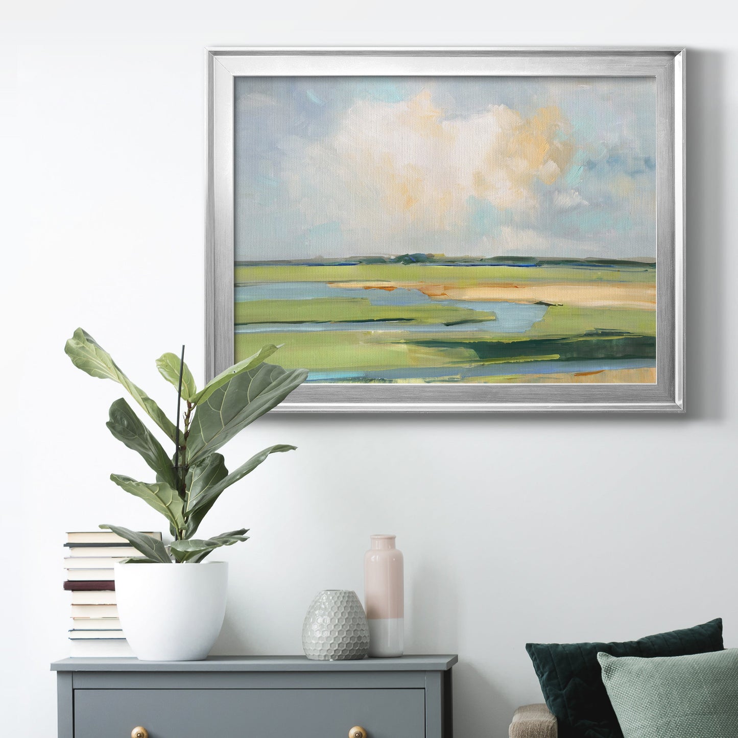 Pastel Horizon II Premium Classic Framed Canvas - Ready to Hang