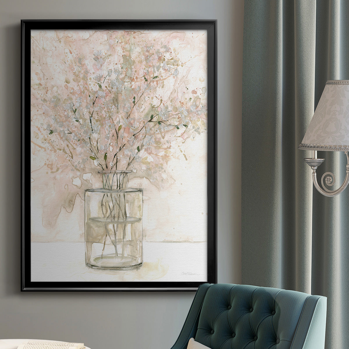 Delicate Arrangement I - Modern Framed Canvas Print
