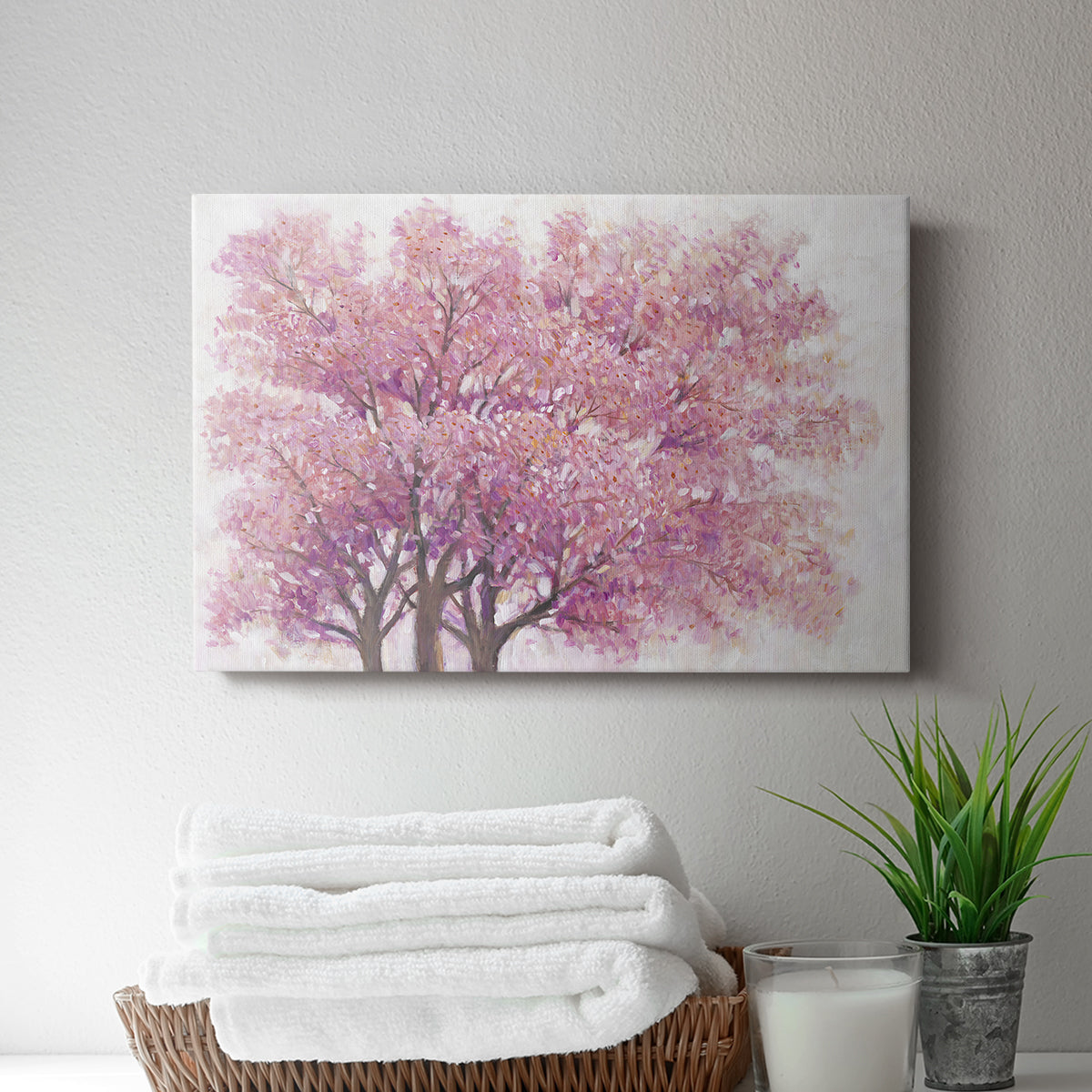 Pink Cherry Blossom Tree I - Canvas Art Print