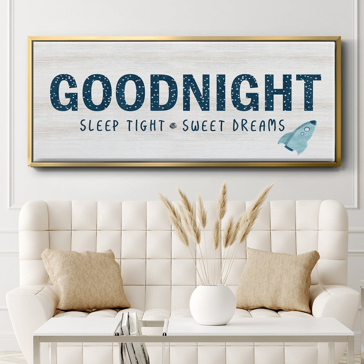 Sleep Tight Sweet Dreams - Floater Framed Canvas Print
