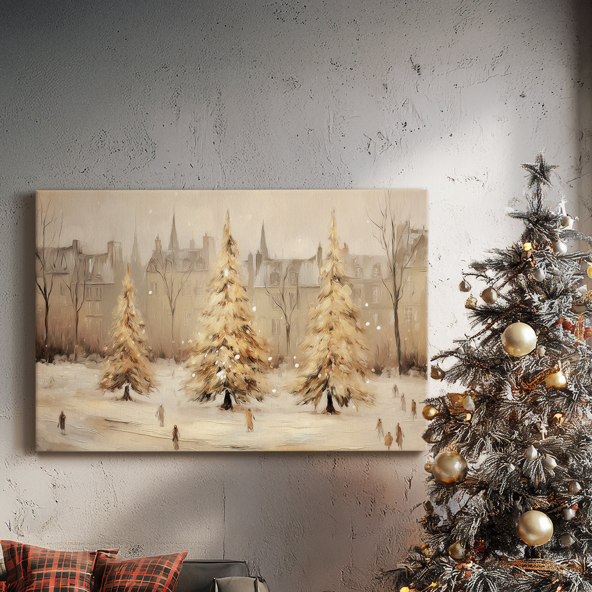 Midnight of Golden Dusk - Canvas Art Print