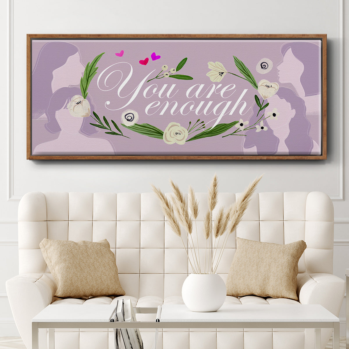 Happy Galentine's Day Collection D - Floater Framed Canvas Print