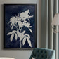 Indigo Botanical I Revisited - Modern Framed Canvas Print