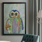 Fantastic Florals Owl - Modern Framed Canvas Print