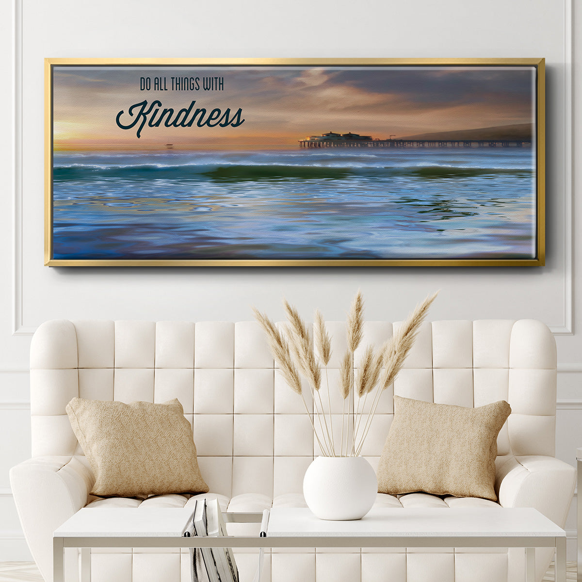 Kindness - Floater Framed Canvas Print