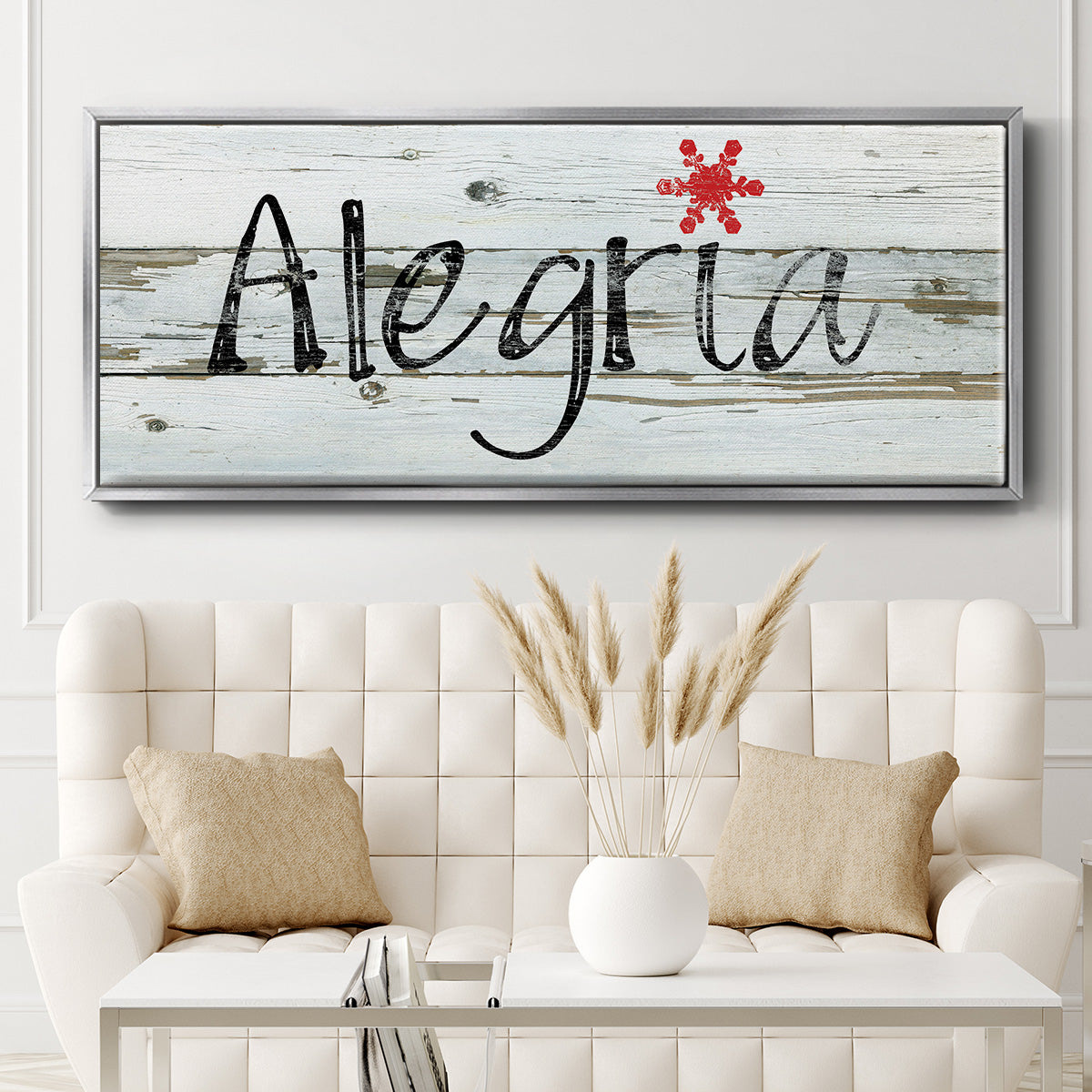 Alegria - Floater Framed Canvas Print