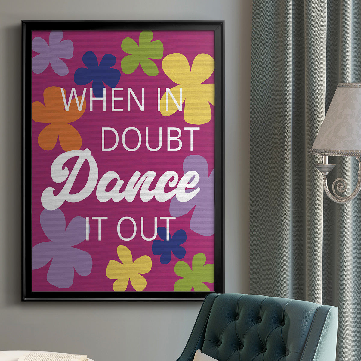 Dance It Out - Modern Framed Canvas Print