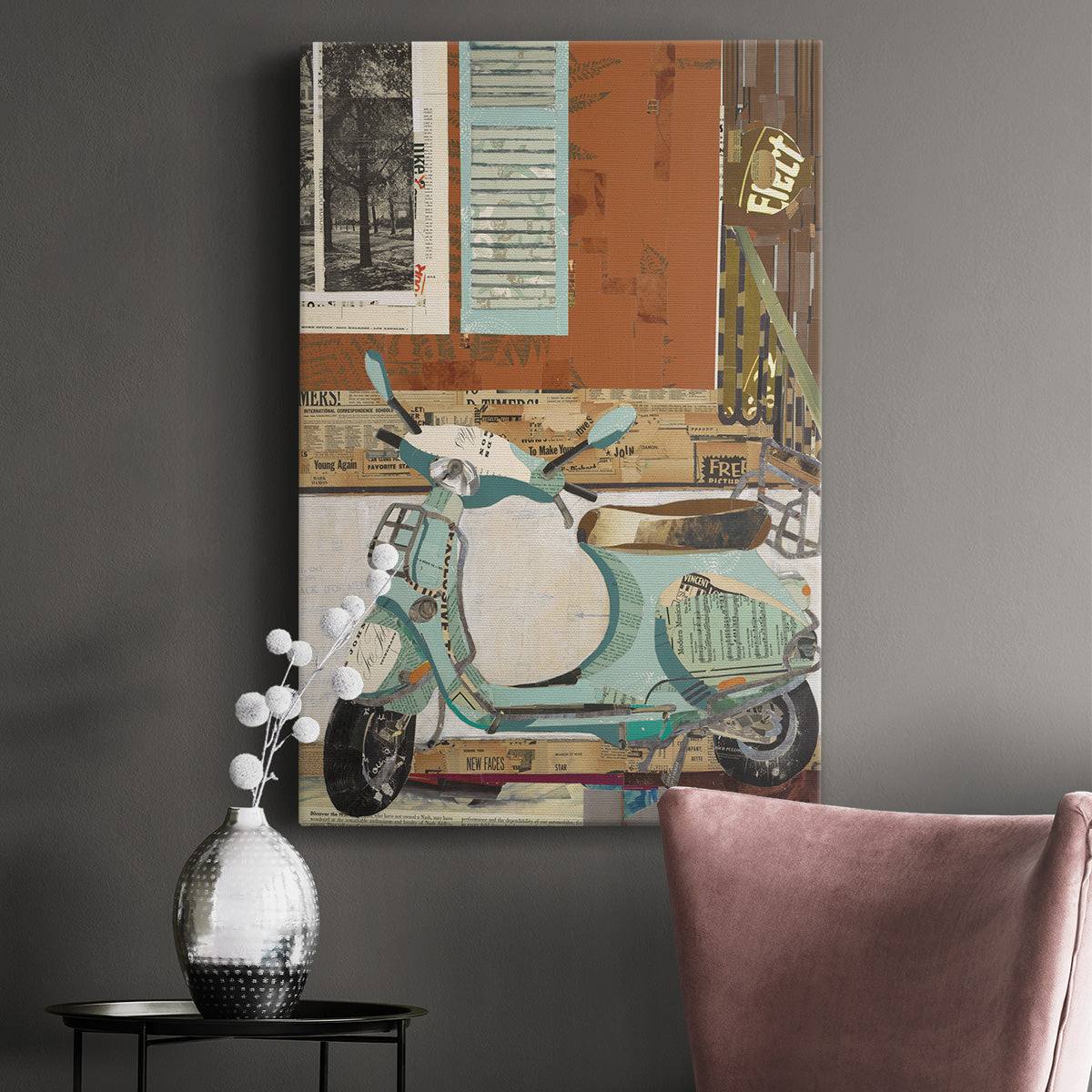 That Vespa Premium Gallery Wrapped Canvas - Ready to Hang