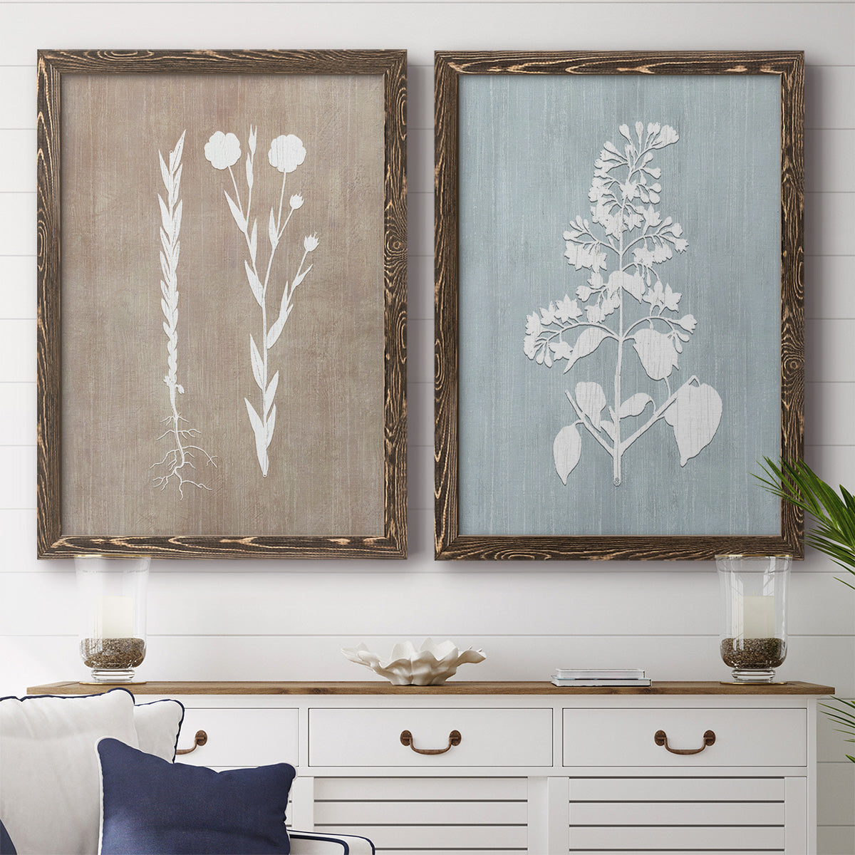 Botany Beauty III - Premium Framed Canvas 2 Piece Set - Ready to Hang