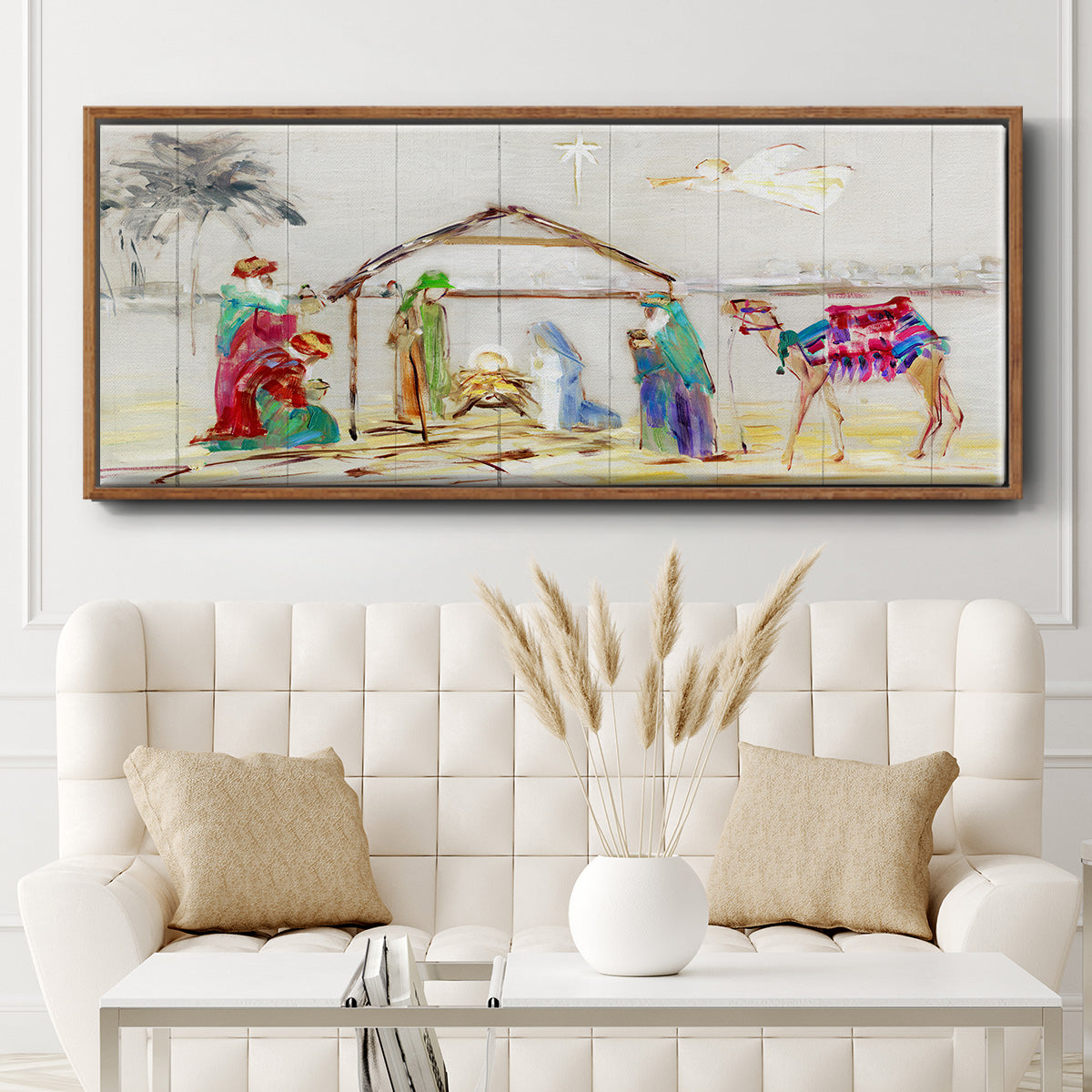Nativity - Floater Framed Canvas Print