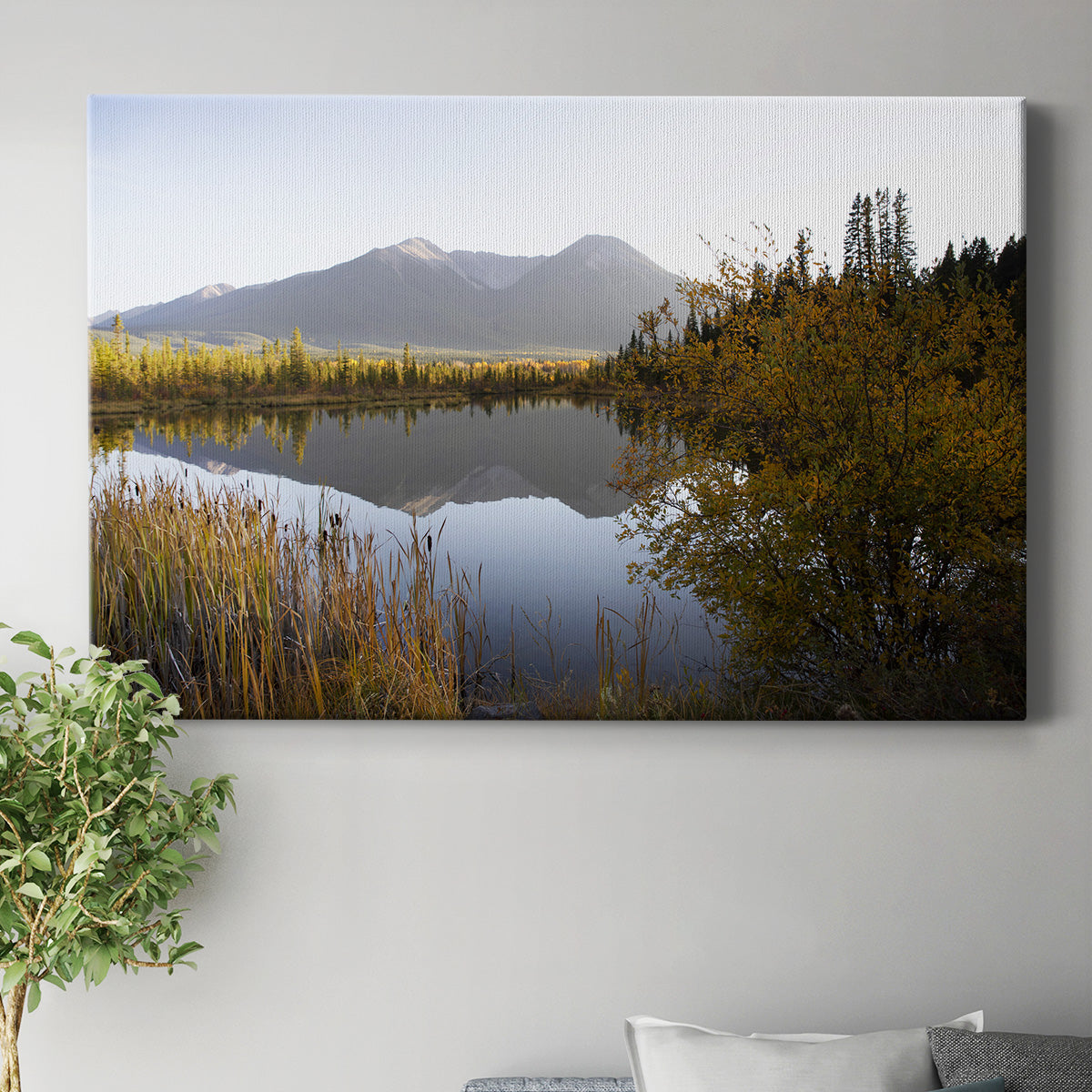 Low Light on Vermillion Premium Gallery Wrapped Canvas - Ready to Hang