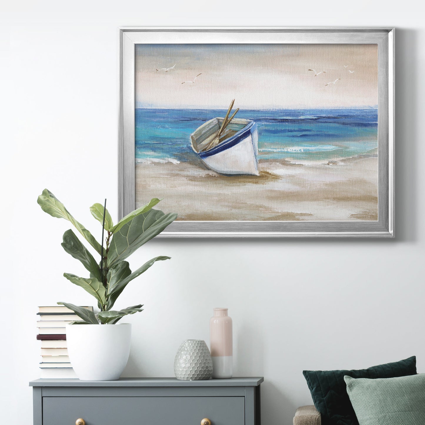 Shore Excursion - Modern Framed Canvas Print