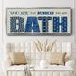Bath Bubbles - Floater Framed Canvas Print
