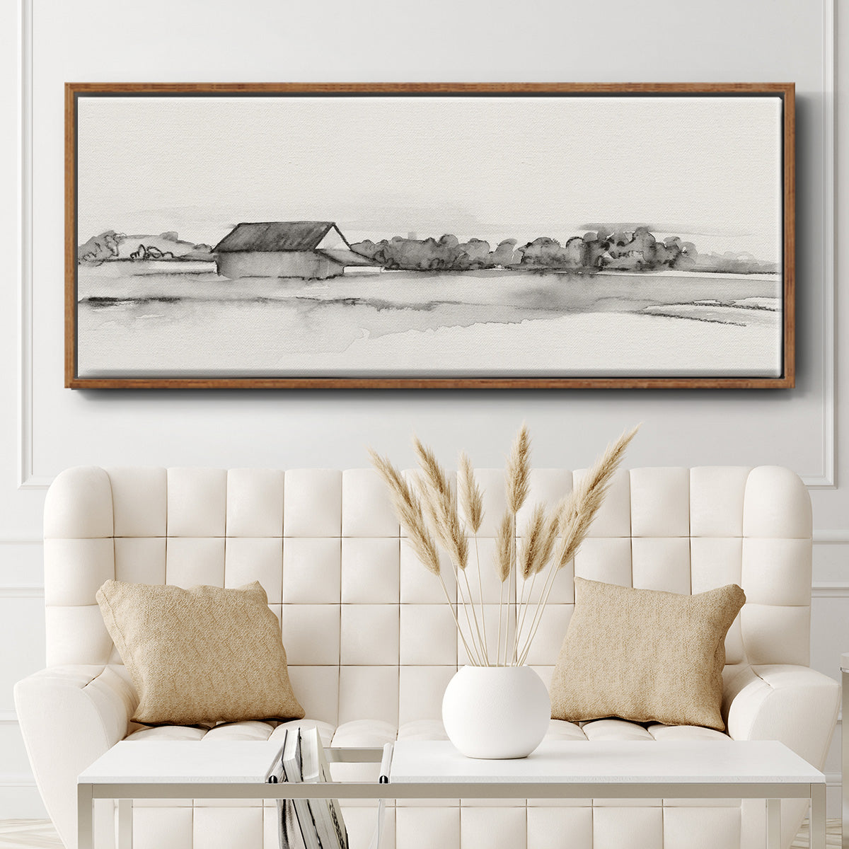 Wyeth Barn I - Floater Framed Canvas Print