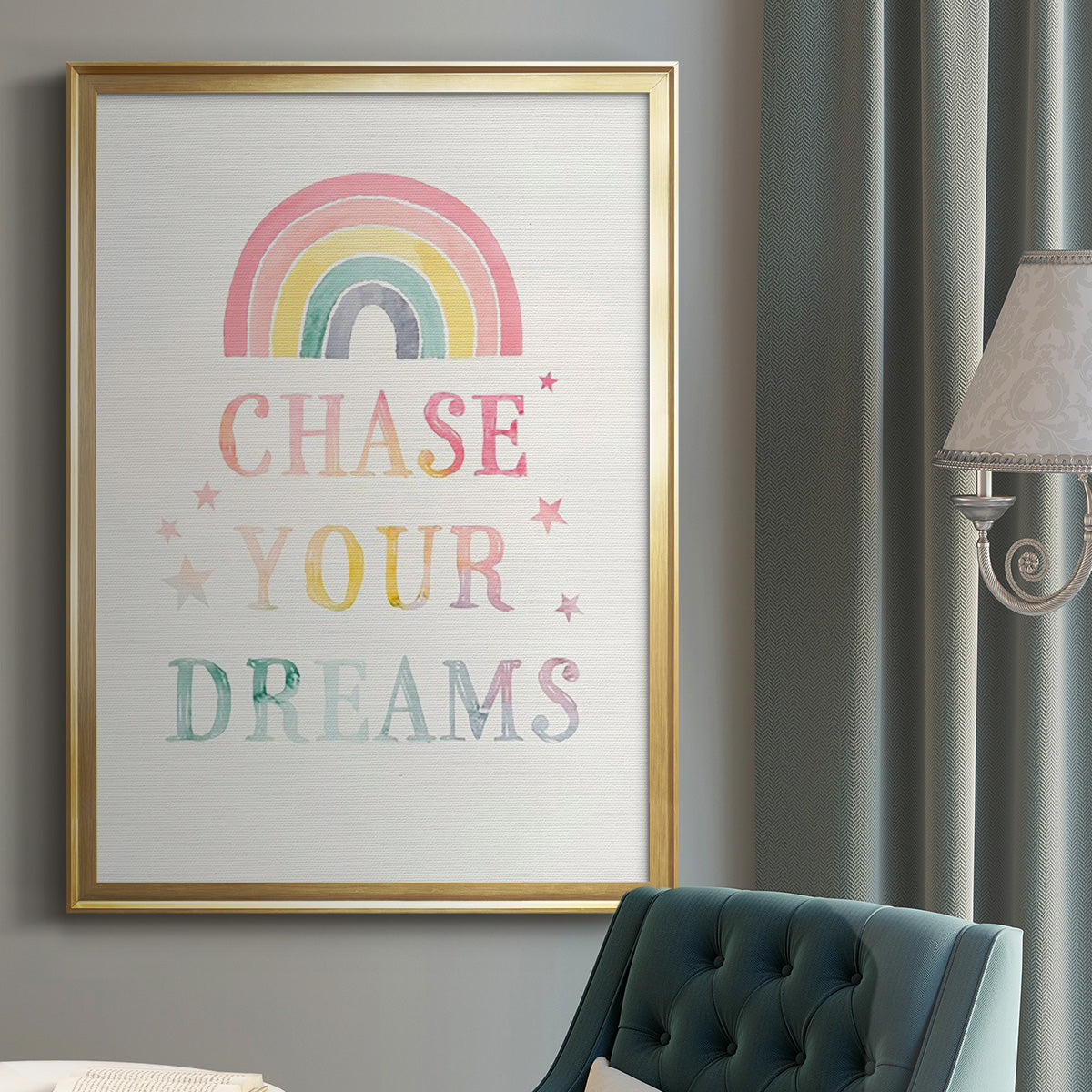 Sweet Unicorn III - Modern Framed Canvas Print