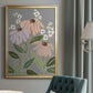 Woodblock Floral I - Modern Framed Canvas Print