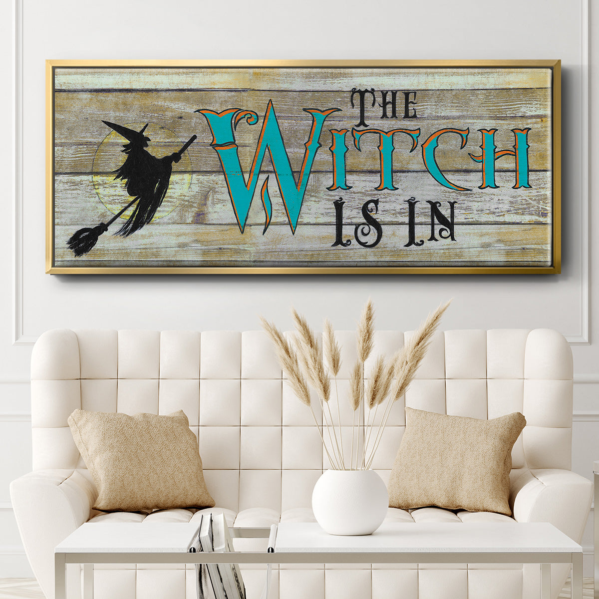 The Witch is in - Floater Framed Canvas Print