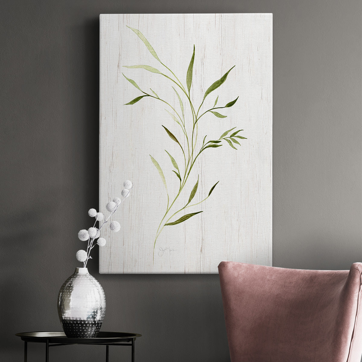 Windblown Leaves II Premium Gallery Wrapped Canvas - Ready to Hang