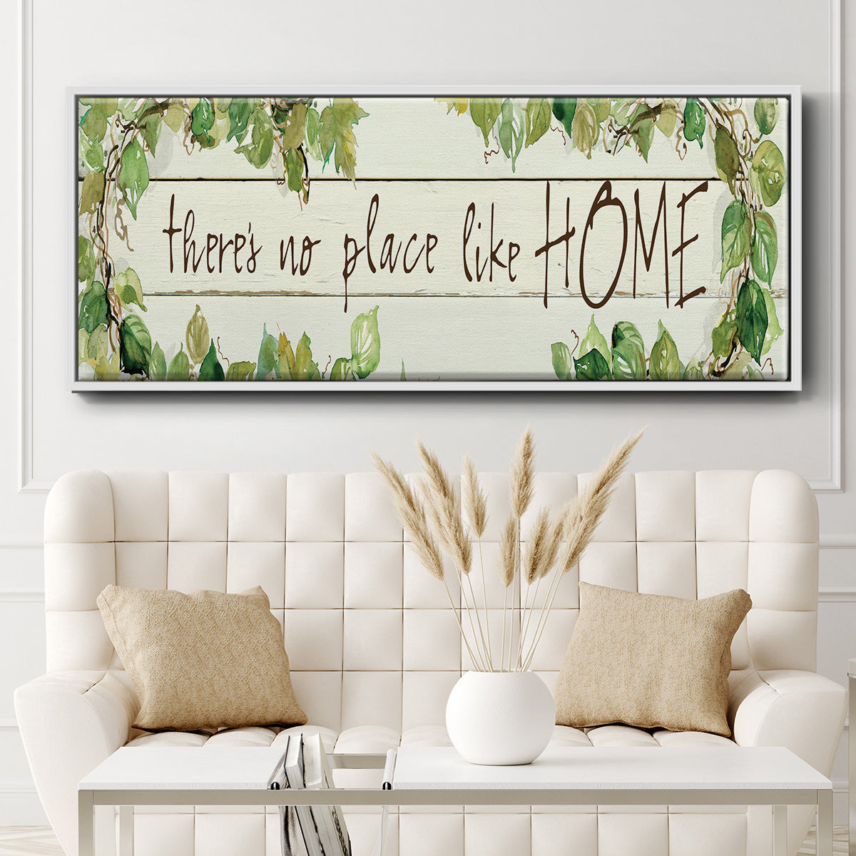 No Place Like Home - Floater Framed Canvas Print