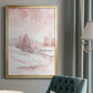 Blush Winter - Modern Framed Canvas Print
