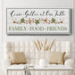 Feeding Friends I - Floater Framed Canvas Print